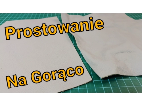Jak wyprostować pogniecioną skórę - prostowanie na gorąco.